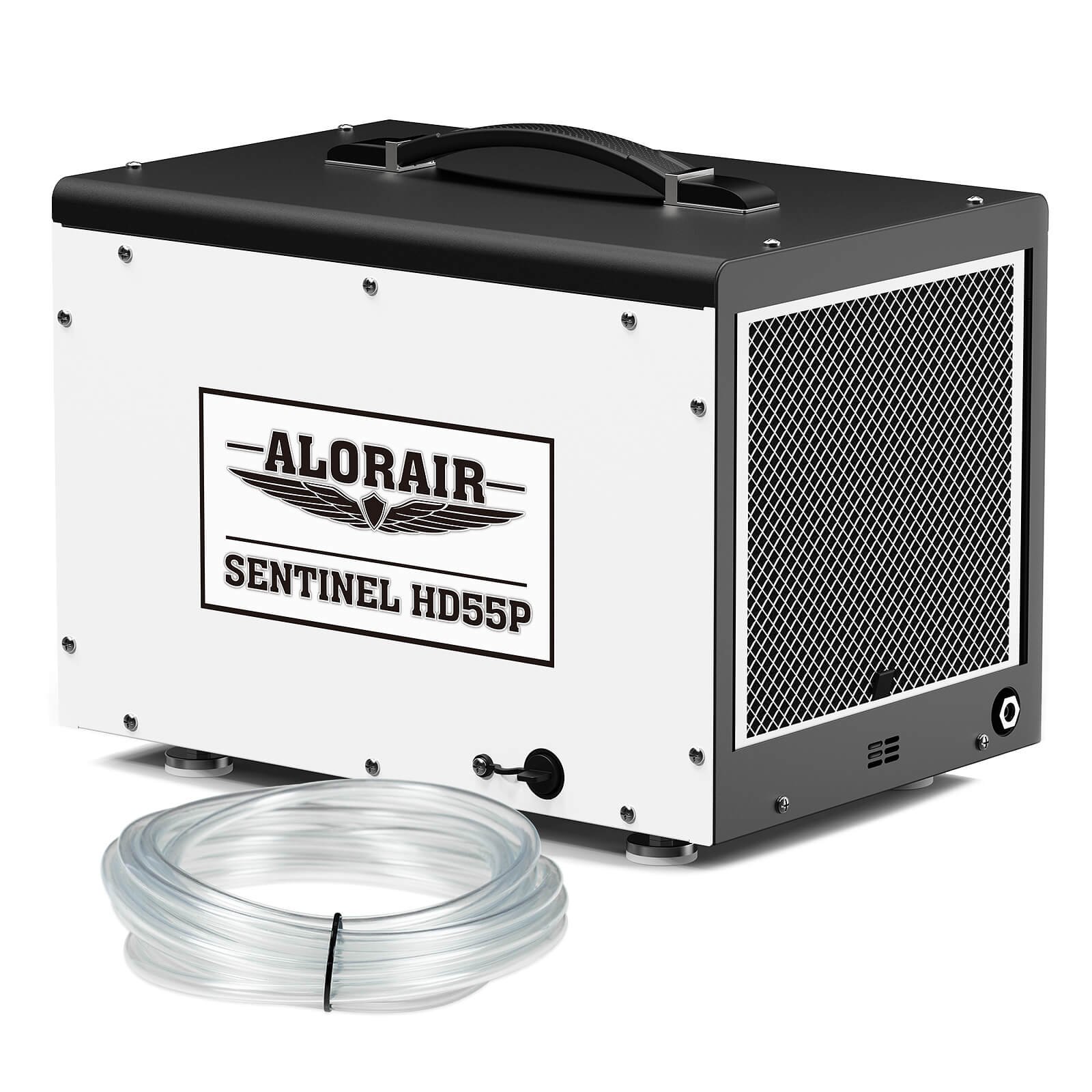 AlorAir Sentinel HD55P cabinet and supplied drain hose